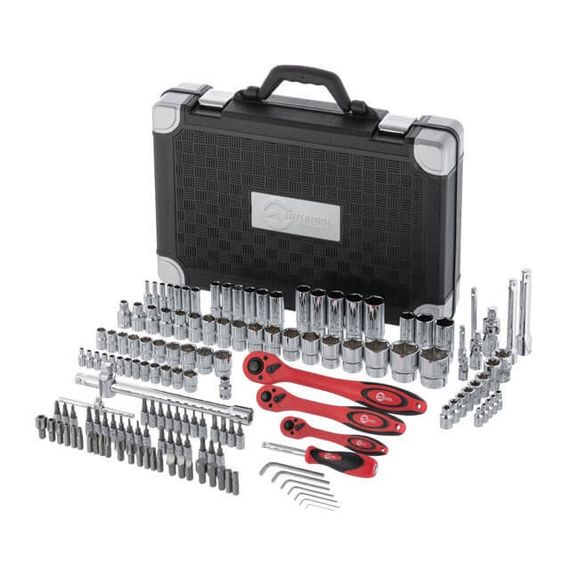 Професійний набір інструментів 1/4", 3/8", 1/2", 151 од., Cr-V INTERTOOL ET-7151 | Зображення 2