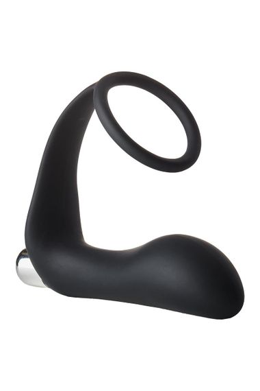 Анальна пробка з еррекційним кільцем FANTASSTIC VIBRATING ANAL PLUG WITH COCKRING BLACK Sex Aura