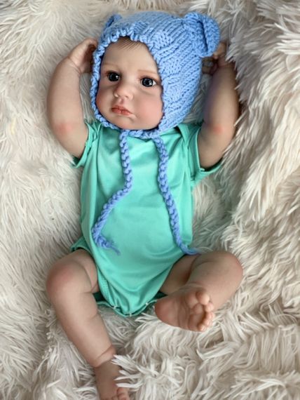 Коллекционная Силиконовая Кукла Реборн Новорожденный Младенец Reborn Анатомический Мальчик Пупс Илюша (Виниловая Кукла) 50 см | Зображення 1