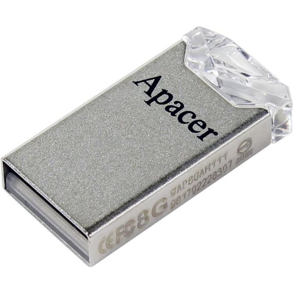 USB флеш накопичувач Apacer 64GB AH111 Crystal USB 2.0 (AP64GAH111CR-1) | Зображення 1