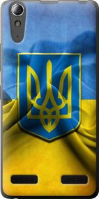 Чехол на Lenovo K3 (K30-t) Флаг и герб Украины 1 "375u-114-17620"
