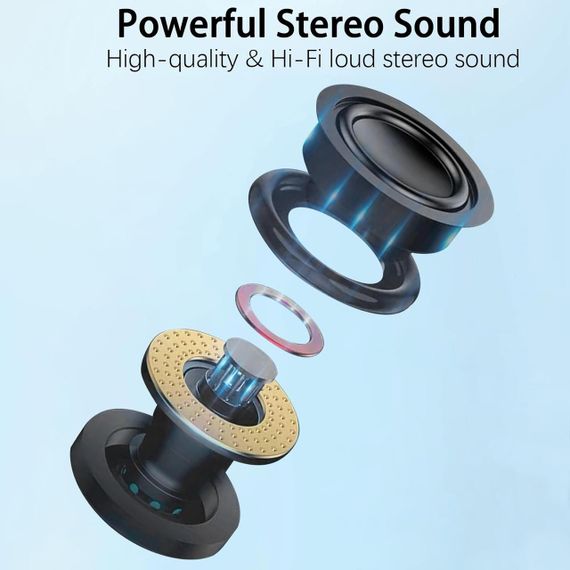 Динамік Портативний Bluetooth FAYAZ, мінібезспроводні динаміки Bluetooth 5.0, вуличний динамік з HD стерео HiF | Зображення 1