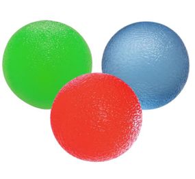 Набір силіконових еспандерів-м'яч (тренажер для кисті) PowerPlay PP-4339 Grip Ball Set (набір 3 шт) (PP_4339)