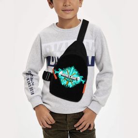 Сумка через плече дитяча Minecraft Кріпер 29х17 см сумка слінг для хлопчика (02088)