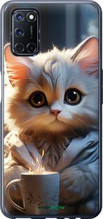 Чохол на Oppo A52 Білий кіт "5646t-1930-2448"