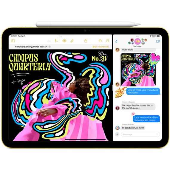 Планшет Apple iPad 11" 2025 Wi-Fi 128GB Yellow (MD4D4TY/A) | Зображення 3