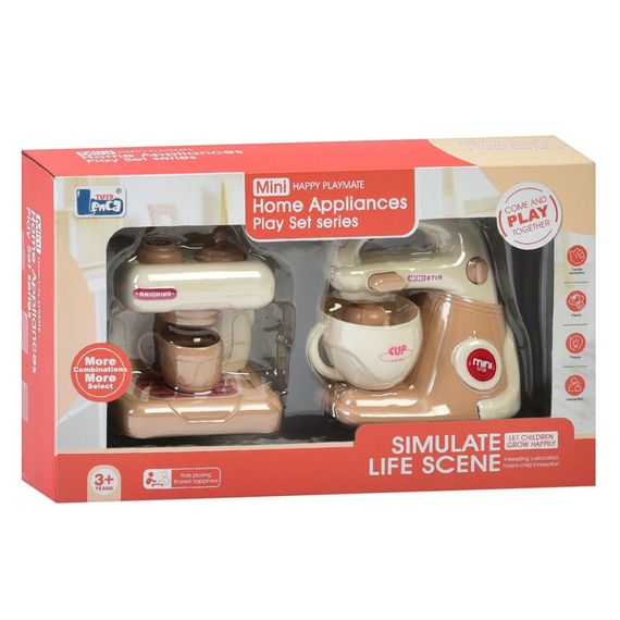 Дитяча побутова техніка "Міксер-Кавоварка" E02 механічний обертовий віночок | Зображення 2