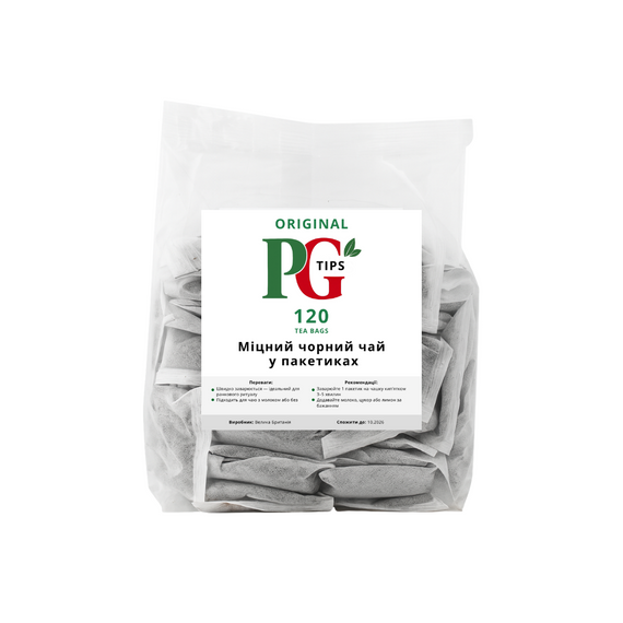 Чорний чай  Tea Bags 120 пакетиків PG Tips 8720608039586