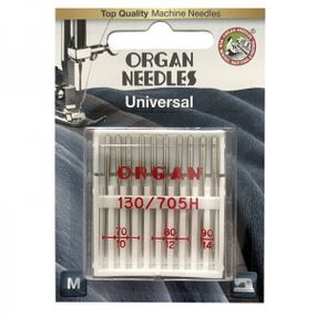 Иглы швейные универсальные ORGAN MIX  №70/80/90 для бытовых швейных машин блистерная упаковка 10 штук (6503)