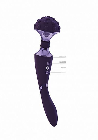 Вібростимулятор Shiatsu Bendable Massager Wand - Purple Sex Aura | Зображення 2