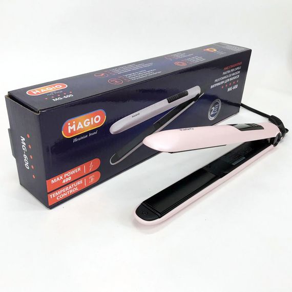 Щипці випрямляч для волосся MAGIO MG-600 (40Вт/кераміка), праска для волосся з терморегулятором | Зображення 9