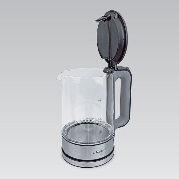 Електрочайник скляний Maestro MR-053-GREY, 1.7 л, 2200 Вт, з підсвіткою | Зображення 2