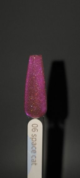 Светоотражающий гель-лак Gelix Space Cat №6 (с эффектом кошачего глаза) 8мл | Зображення 3