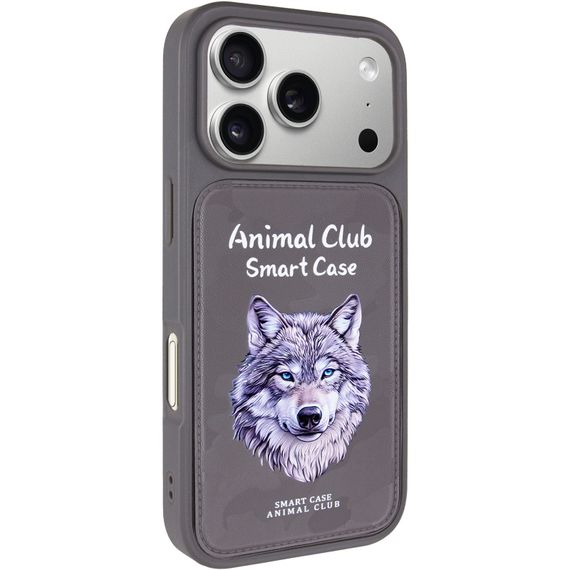 TPU+PC чохол Animal Club для Apple iPhone 17 Pro Max (6.9") Titanium Gray