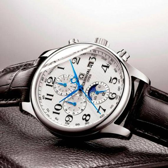 Годинник чоловічий Carnival Masters у фірм. шкіряній коробочці