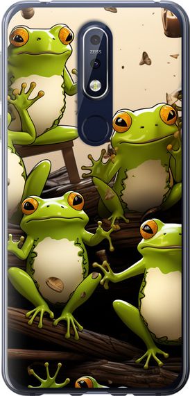 Чехол на Nokia 7.1 Жабки "5656u-1593-17620"