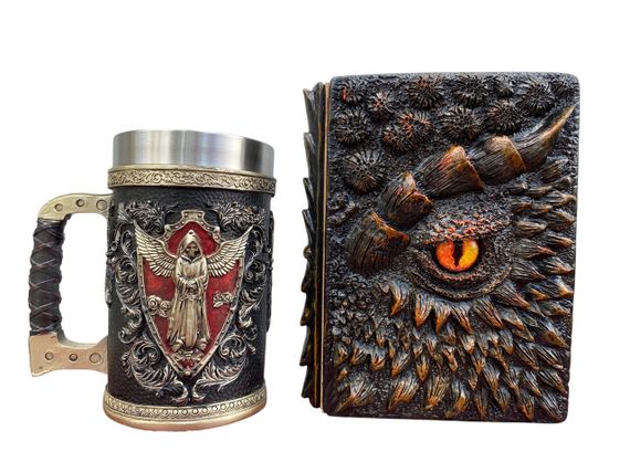 Подарунковий набір Кухоль 3D Архангел і Блокнот 3D «Жар Серця Дракона»