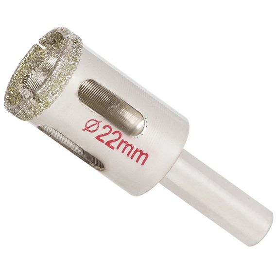 Коронка алмазна Sigma по кераміці і склу Ø22 мм (1541221)