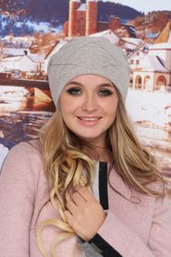 Шапка «Улана» светлый кофе