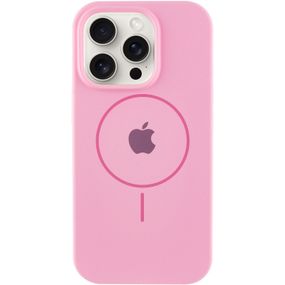 Чохол Silicone Case Full Protective (AA) with MagSafe для Apple iPhone 16 Pro Max (6.9") Рожевий / Light pink