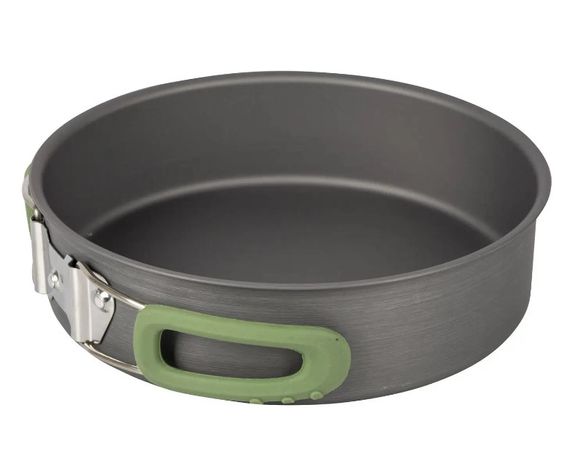 Набір посуду Bo-Camp Explorer 4 Pieces Hard Anodized Grey/Green (2200244) (DAS301407) | Зображення 1