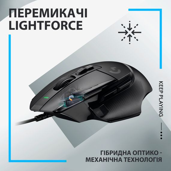 Мишка Logitech G502 X USB Black (910-006138) | Зображення 1