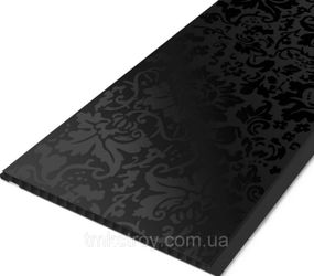 Пластиковая панель Ницца Black EX 07.08 ТМ Exclusive 250*7*3000/6000мм