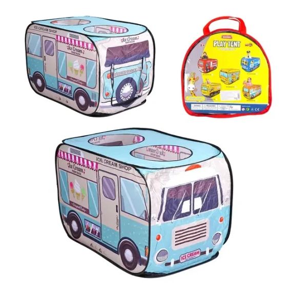 Синяя Полицейский автобус Детская игровая палатка TK Group TENT 110 х 70 х 70 см в сумке | Зображення 3