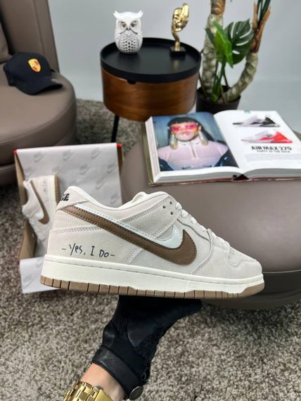 Чоловічі кросівки SB Dunk Low SE “85 Double Swoosh Beige Brown , В'єтнам A4262 44 28 - 28,5 см