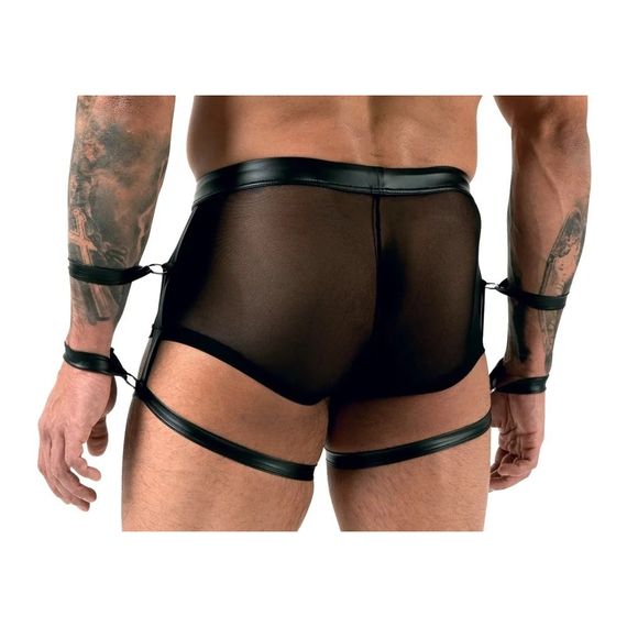 Чоловічі труси з фіксаторами на руки Sven Joy Ment Mens Pants, чорний, S | Зображення 1