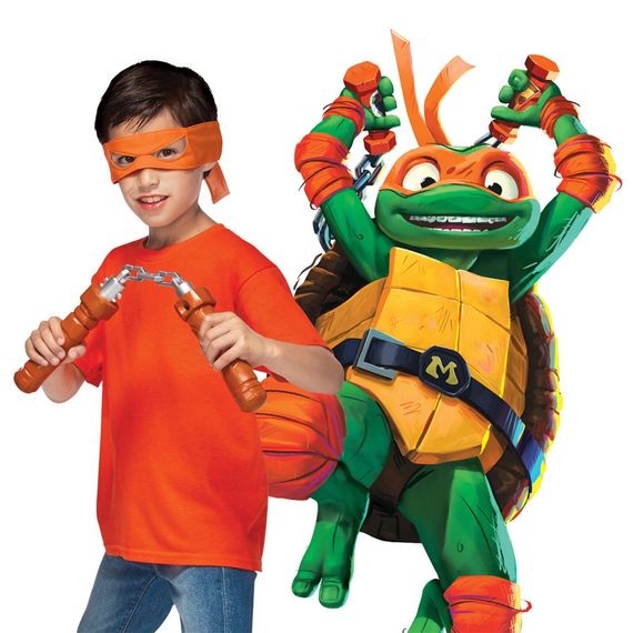Набір іграшкової зброї Нунчаки Мікеланджело TMNT 83523 трансформується | Зображення 3
