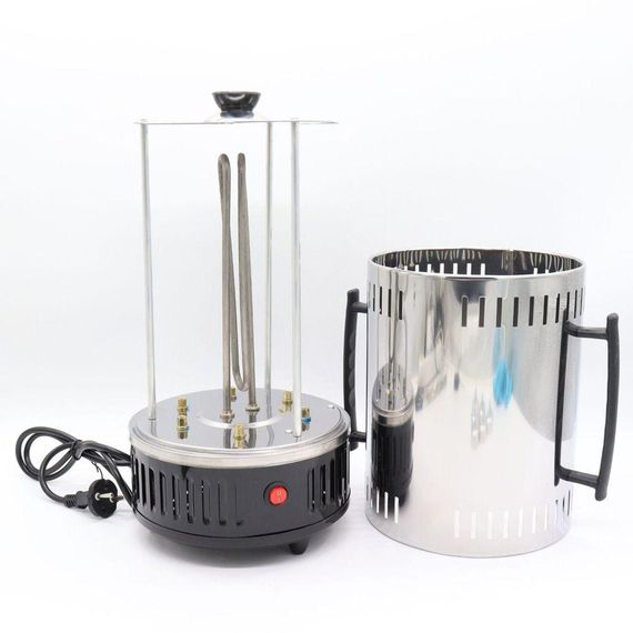 Електрошашличниця вертикальна на 6 шампурів, 1000W, Kebabs Machine / Домашня електрична шашличниця | Зображення 7