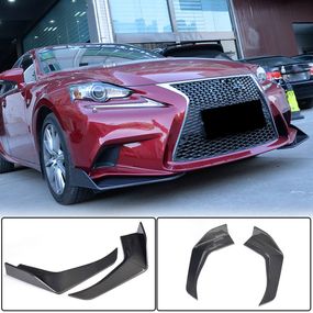Накладки Flap на передний бампер (для F-Sport 2013-2016, Карбон) для Lexus IS 2013- гг