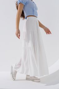 Спідниця однотонна жіноча 3301 One Size Білий shop (2000990509857)