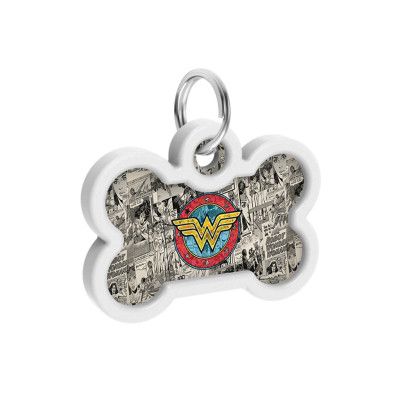 Адресник для животных WAUDOG Smart ID с QR паспортом "Чудо-женщина 2" кость 40х28 мм (0640-1013) | Зображення 3