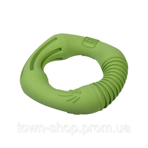 Игрушка для собак WAUDOG Fun Natural Кольцо, биоразлагаемая резина, 12 см, зеленая | Зображення 3