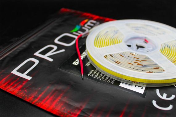 Світлодіодна LED стрічка PROLUM 24V СОВ 480 LED IP20 Series S Білий 5500-6000К | Зображення 4