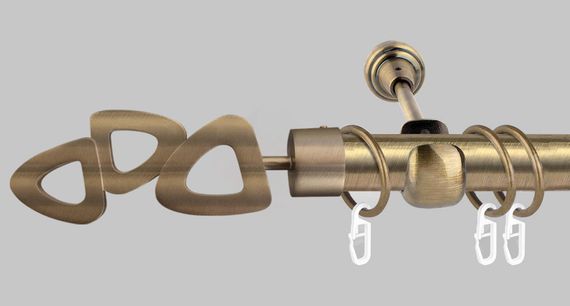 Карниз для штор однорядний металевий 25 мм, Лілет (комплект) 200 див.