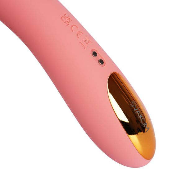 Смарт-вібратор з пульсацією Svakom Ava Neo Peach Pink, 15 режимів роботи, водонепроникний | Зображення 5