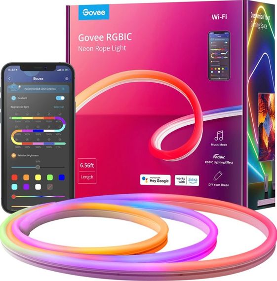 Розумний чушуйчастий гнучкий LED Neon RGB неонова стрічка 5 метрів від USB XPRO (47730-16_428) | Зображення 2