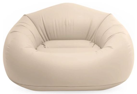 Надувное велюровое кресло 137х127х74см Beanless Bag Chair, Intex 66505 | Зображення 6