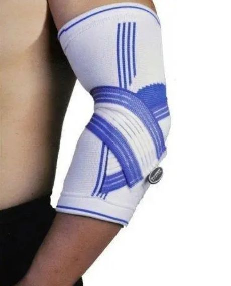 Налокітник Power System PS-6007 Elbow Support Pro White/Blue (1 шт) L/XL (PS-6007_L/XL_White-Blue) | Зображення 2