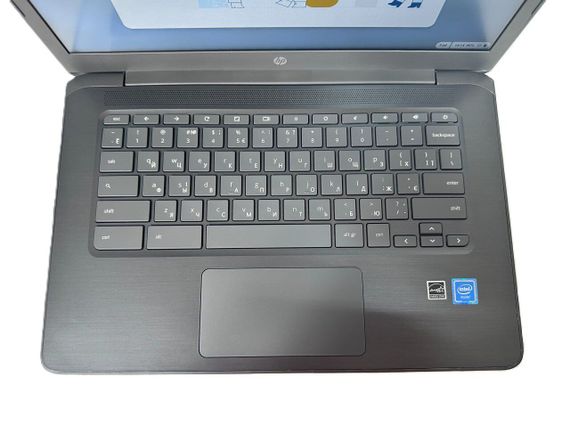 Ультрабук Б-класс HP Chromebook 14 G5 / 14" (1920x1080) IPS / Intel Celeron N3450 (4 ядра по 1.1 - 2.2 GHz) / 8 GB DDR4 / 64 GB eMMC / Intel HD Graphics 500 / WebCam / ChromeOS б/у | Зображення 5