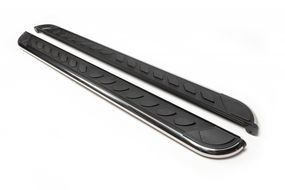 Боковые пороги Maydos V1 (2 шт, нерж) Только на короткую базу для Volkswagen T5 2010-2015 гг