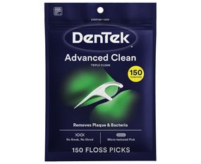 Флоc-зубочистки DenTek Triple Clean Floss Picks потрійне очищення, 150 шт.