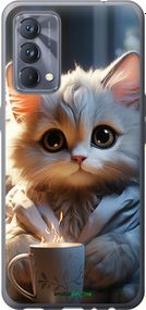Чохол на Realme GT Master Білий кіт "5646u-2852-2448"