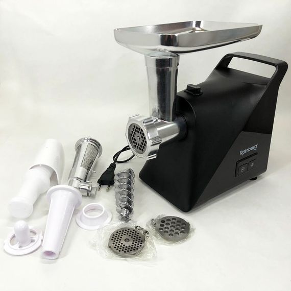 Кухонная мясорубка Rainberg RB-679 3000W, Мясорубка для домашней колбасы, QP-100 Мясорубка професиональна | Зображення 6