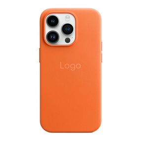 Чохол Leather Case with MagSafe для iPhone 15 Pro Max  Колір Orange
