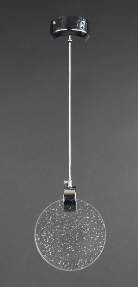 Люстра світлодіодна підвісна LED світильник для квартири на стелю лед 27632 Хром 35-180х10х15 см. | Зображення 3