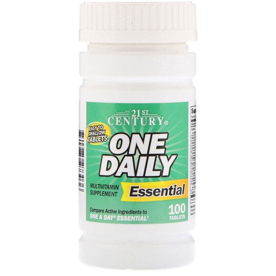 Вітамінно-мінеральний комплекс 21st Century One Daily Essential, Multivitamin Multimineral 100 Tabs